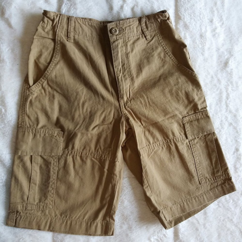 Old Navy Boys 12 Regular Tan Cargo Shorts